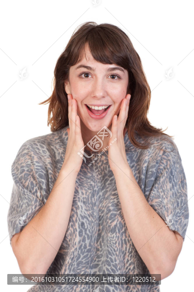 害怕或驚訝的女人