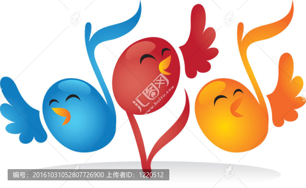 歌唱音符鳥
