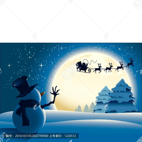 孤獨(dú)的雪人向Santa揮手