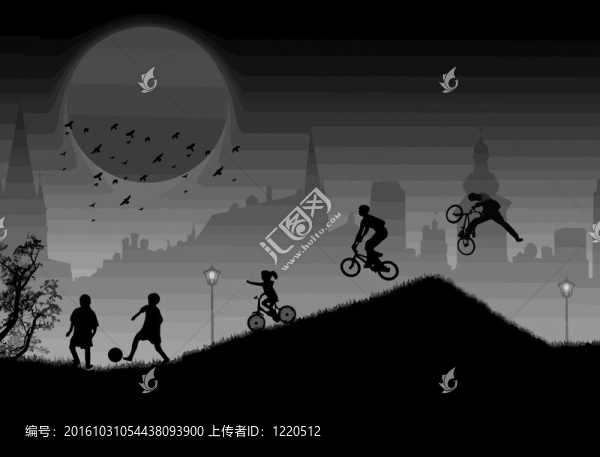 孩子們玩的背景