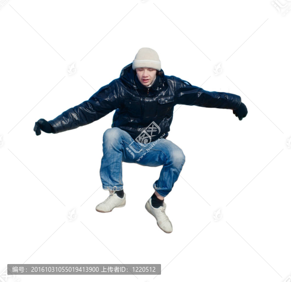 男孩也跟著
