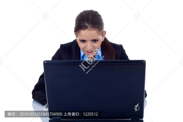 驚訝的女商人