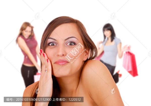 幸福的女人購(gòu)物