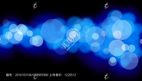 藍色的燈光在夜間