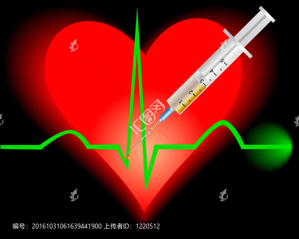 與心電圖的心臟