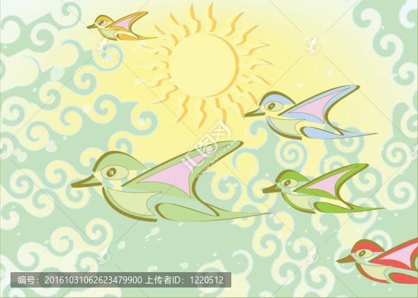 飛翔的鳥兒