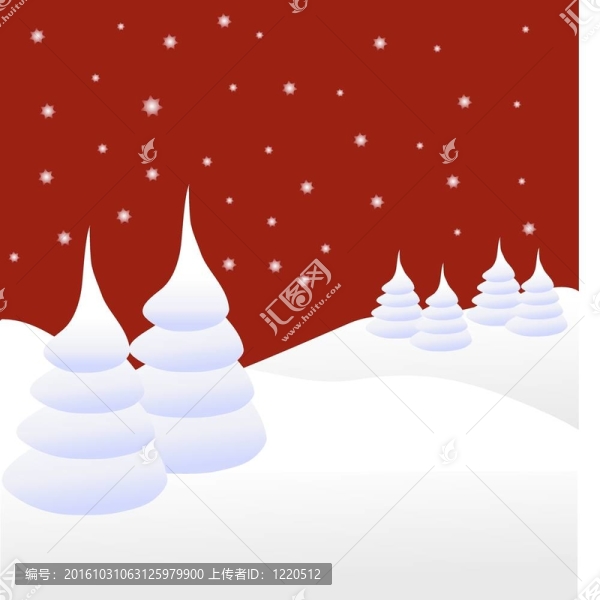 一個(gè)冬季背景插圖