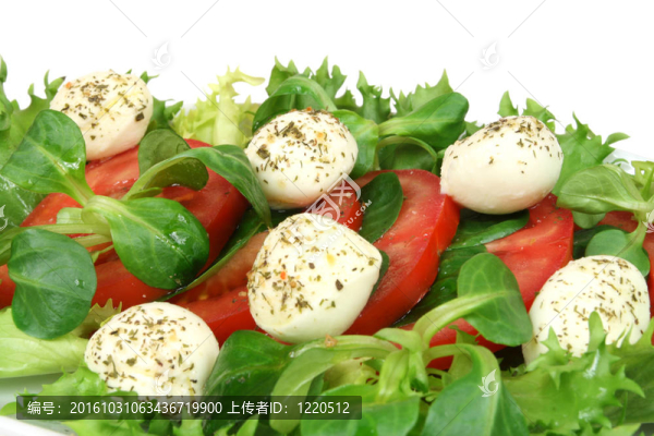 Mozzarella；西紅柿沙拉