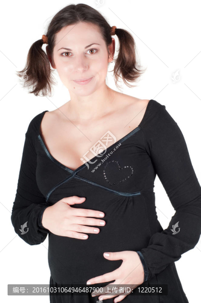 漂亮孕婦的肖像