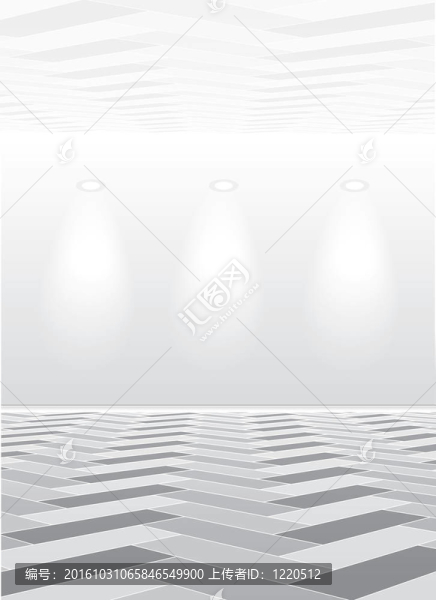 白色的空房間