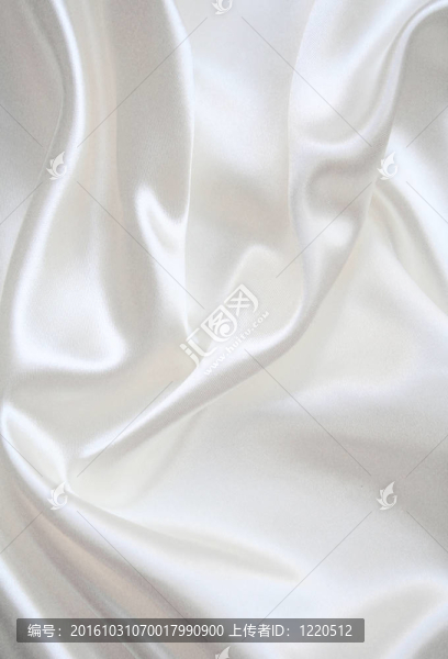 光滑典雅的白色絲綢婚禮背景