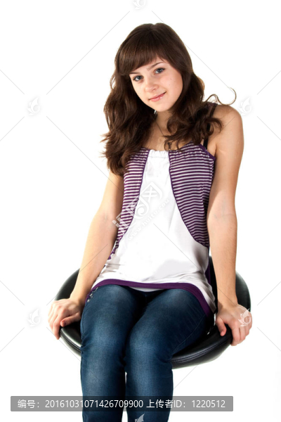 美麗的女孩冒充