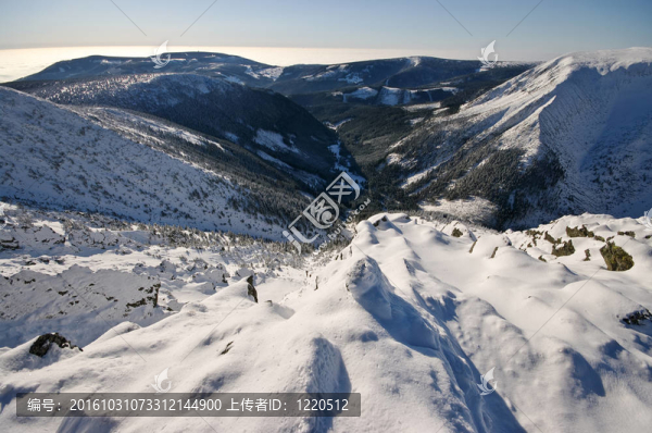 從高山峽谷看