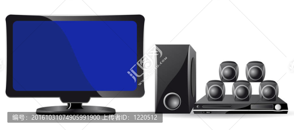 液晶電視和家庭影院的圖標(biāo)
