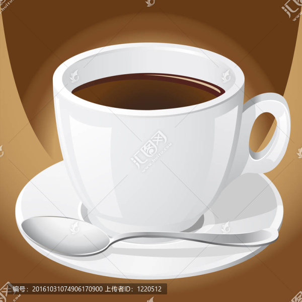 用勺子喝杯咖啡
