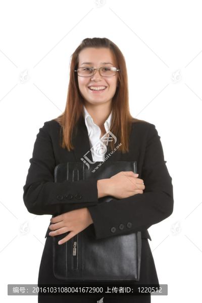一個年輕美麗的商業(yè)女性肖像