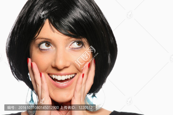 快樂(lè)時(shí)尚的女人