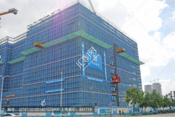 建筑工地,樓房施工