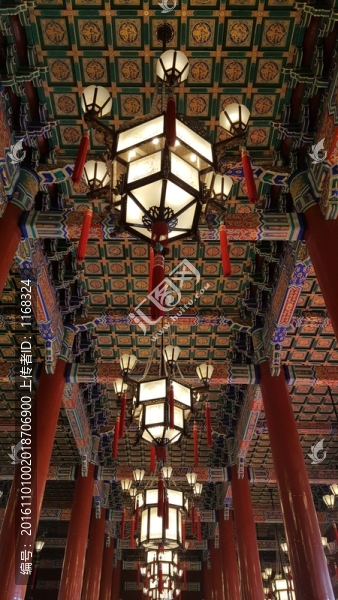 天安門六角宮燈