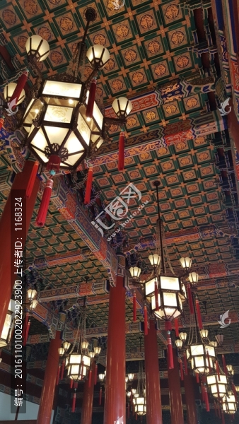 天安門六角宮燈