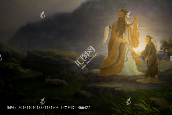 黃大仙,油畫