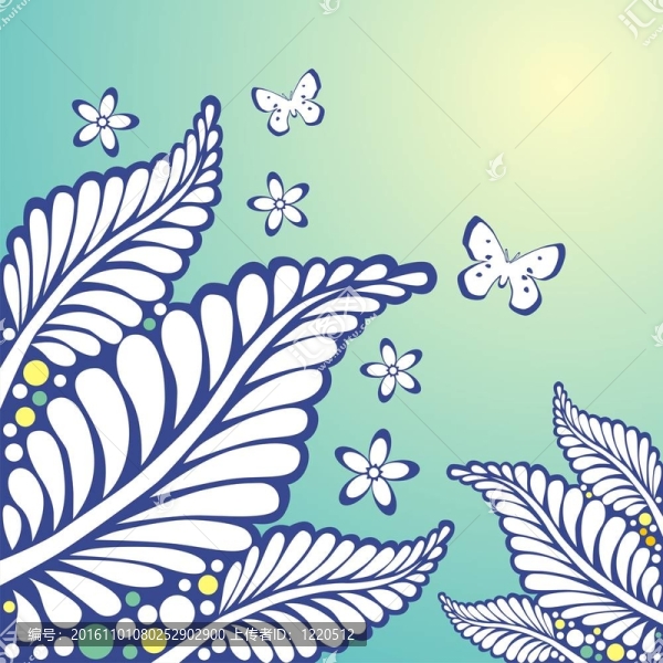 明信片的葉子