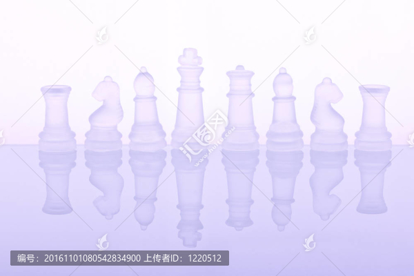 美麗的玻璃象棋