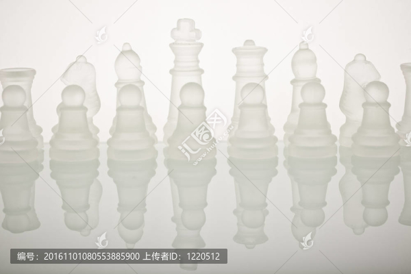 美麗的玻璃象棋