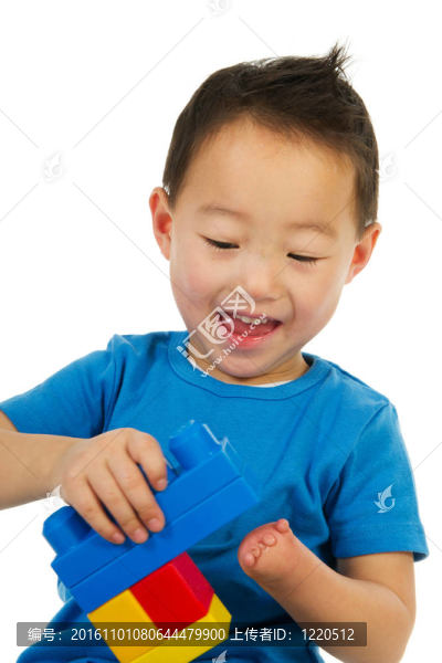 快樂的中國男孩