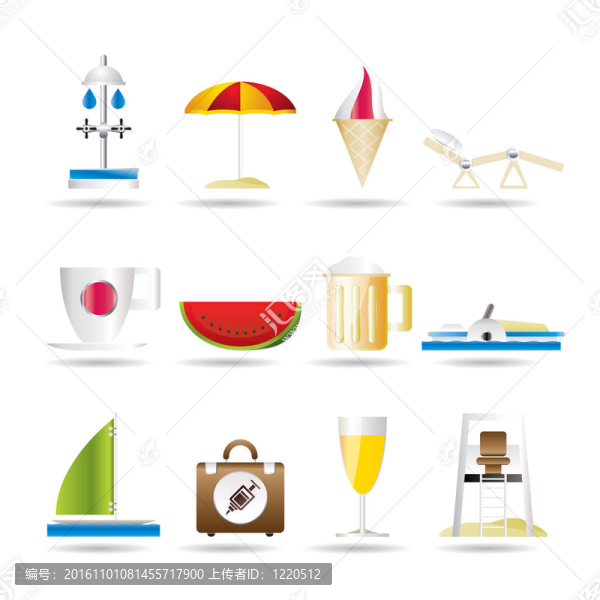 海灘和假日?qǐng)D標(biāo)