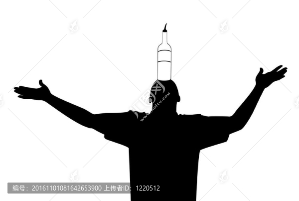 剪影的酒保