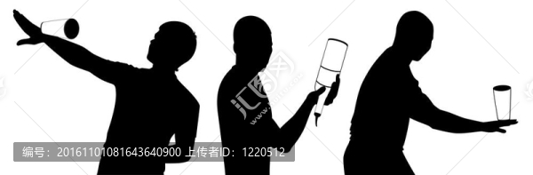 剪影的酒保