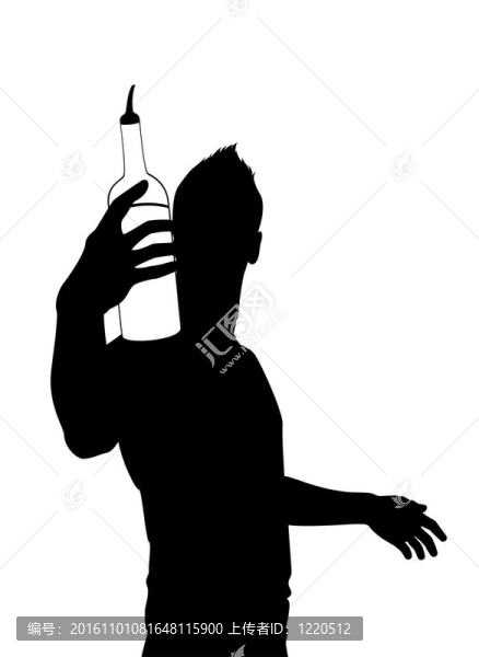 剪影的酒保