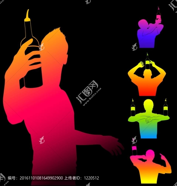 剪影的酒保