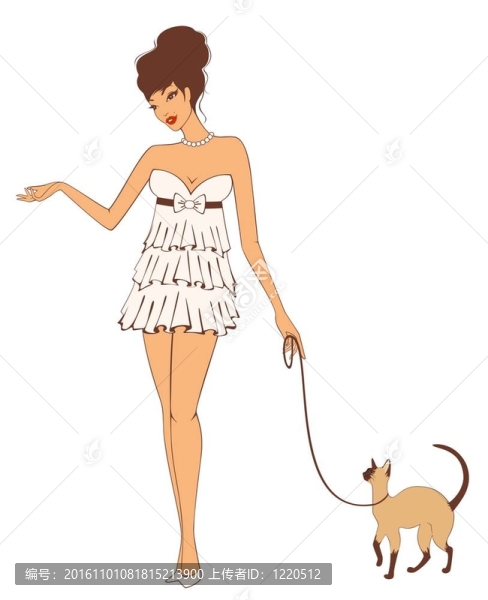 女孩與貓