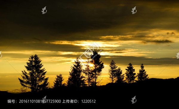 黎明在山上