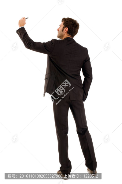 用標記寫的人