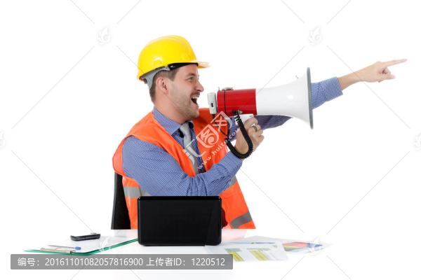 年輕迷人的白人男子建筑師；叫喊