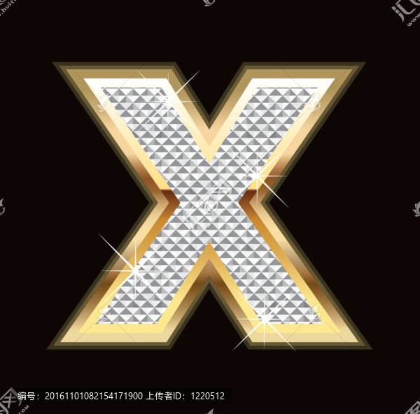 字母X的Bling,Bling