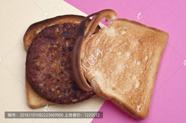 黑豆?jié)h堡素食素食三明治