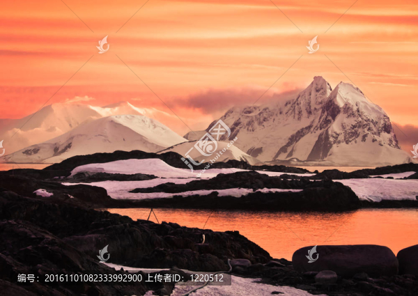 美麗的雪山