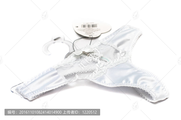 新女性的`白色背景的內(nèi)褲