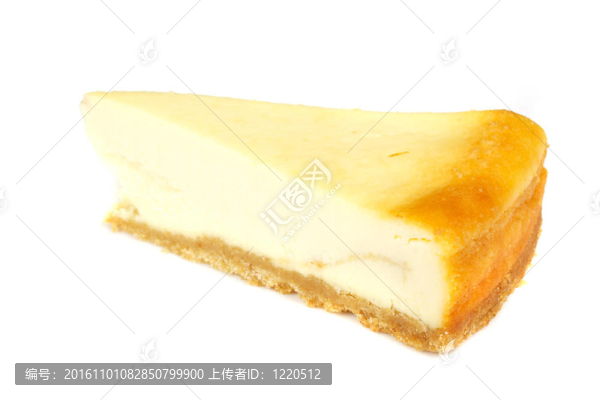 芝士蛋糕白色隔離