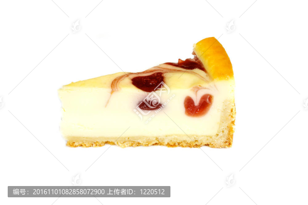 芝士蛋糕白色隔離