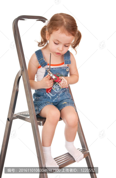 帶工具的女孩