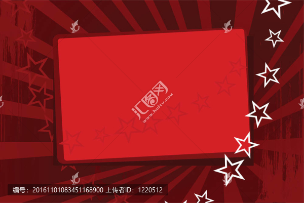 向量與星星的紅色壁紙
