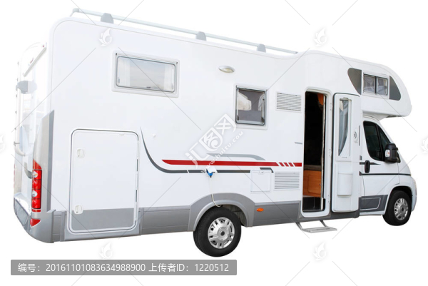 白色的RV車
