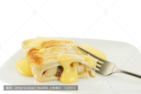 蘋果卷和蛋奶凍