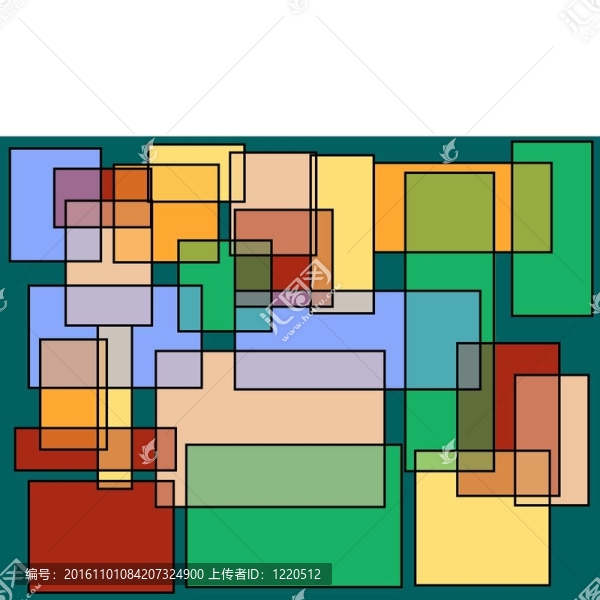 抽象正方形和矩形背景