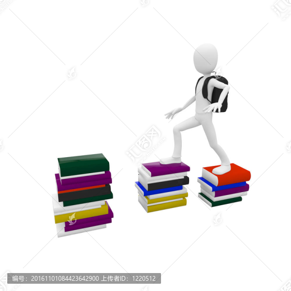 3D人與書籍